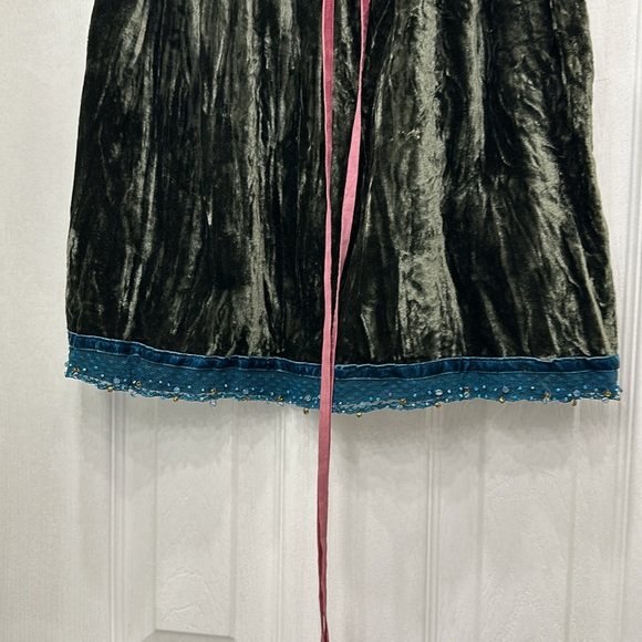 Miss Me boho crushed velvet short sleeve  small top gorgeous - Picture 4 of 6